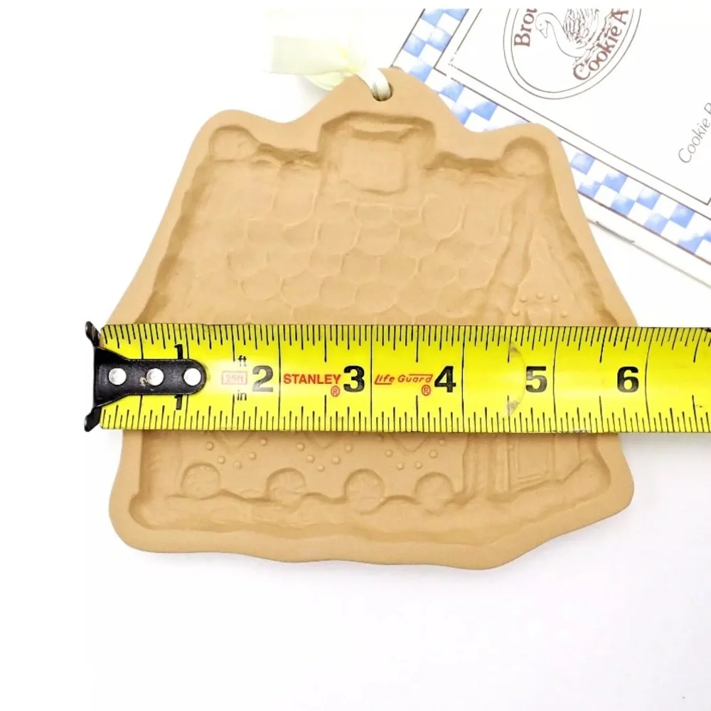 Vintage Brown Bag Cookie Art Mold 80's Gingerbread House Retired Hill Paper Cast